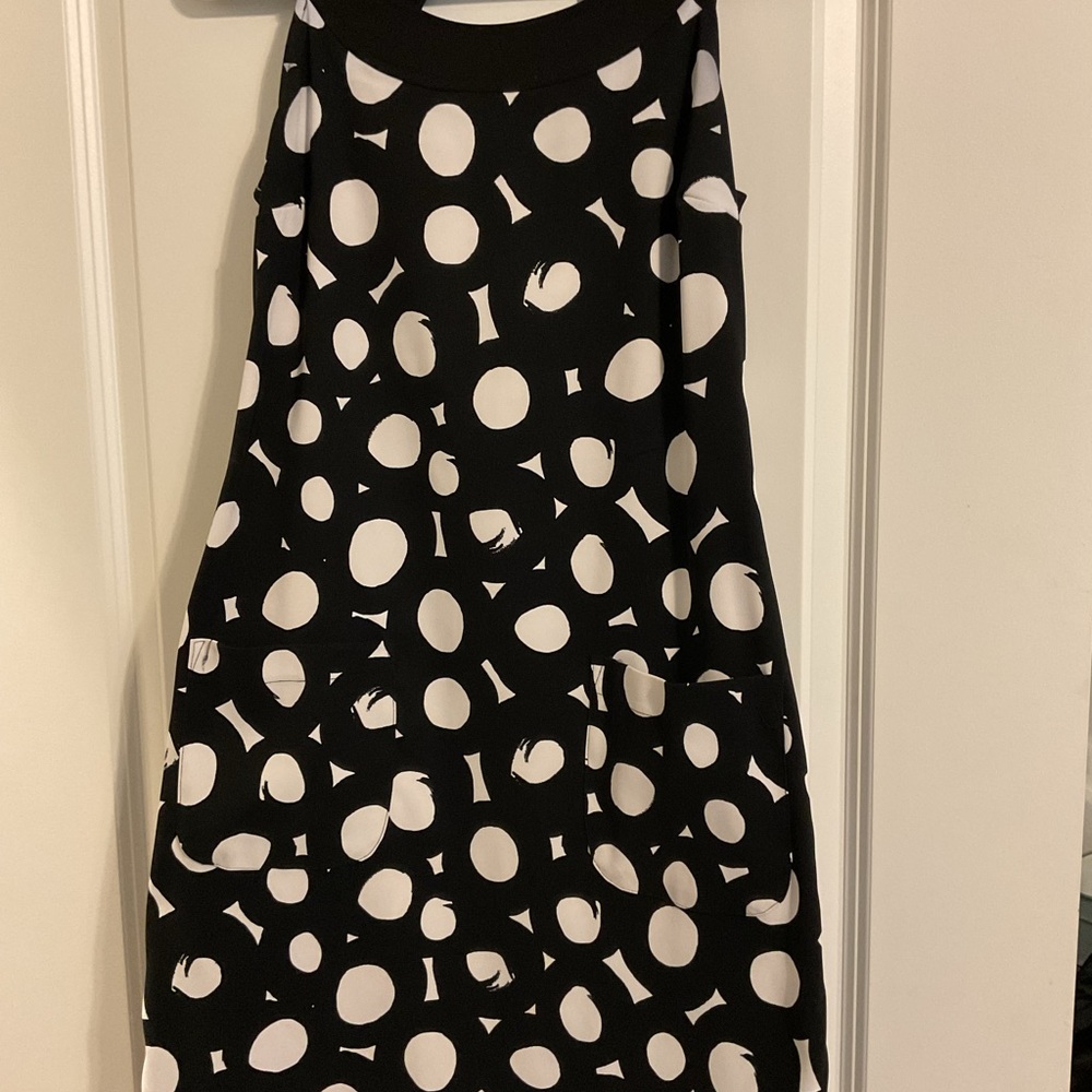 AGB Black and White Polka Dot Mini Dress